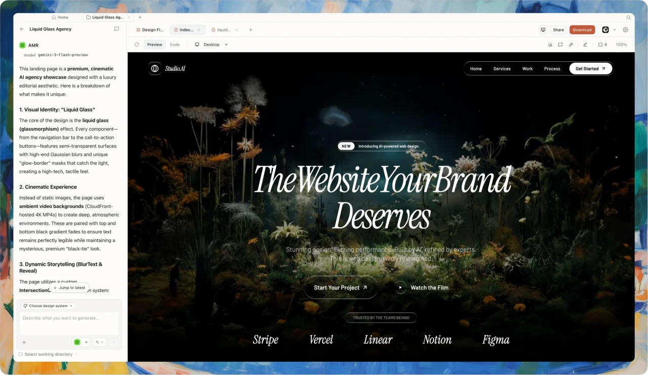 Open Design official website screenshot